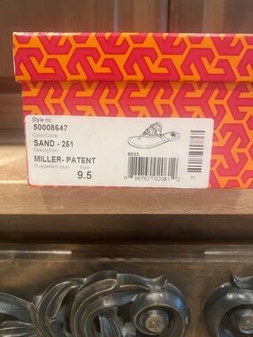 Tory Burch Miller Patent Sand Sandals 9.5